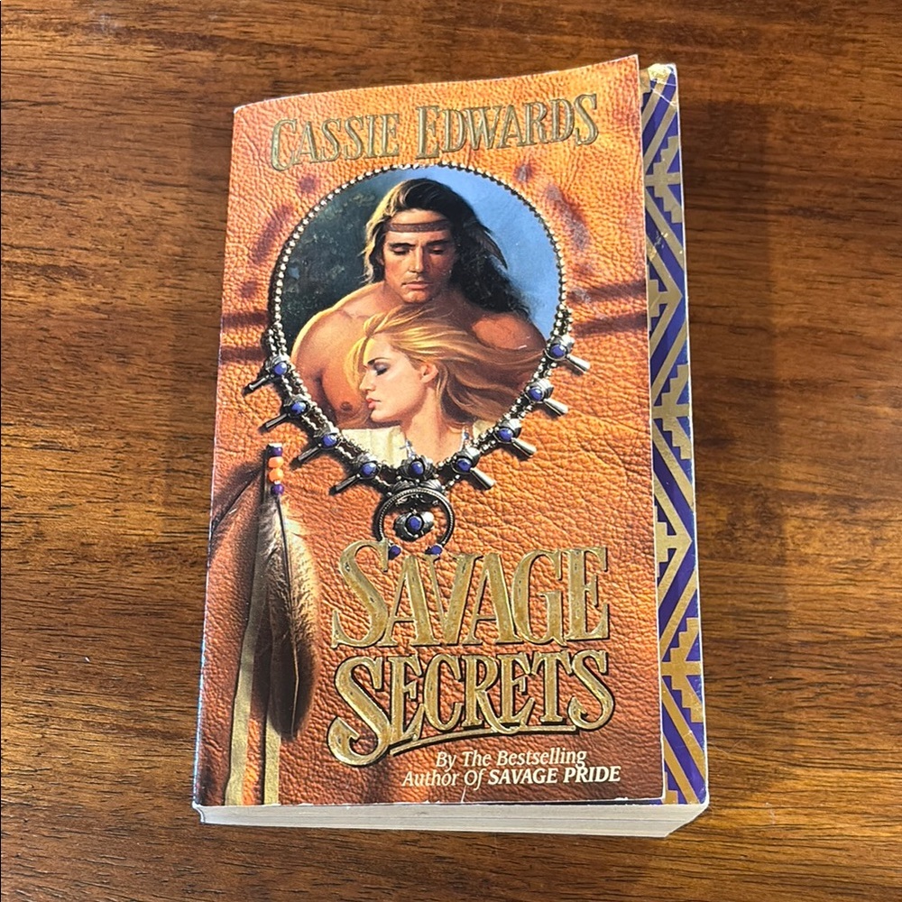 Savage Secrets Novel by Cassie Edward’s with Vibrant Cover